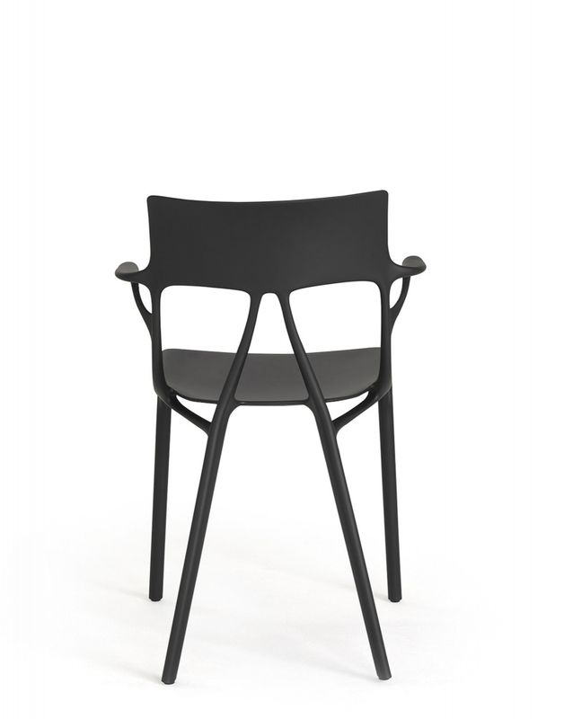 Kartell A. I. Chair Black, spisestol, svart