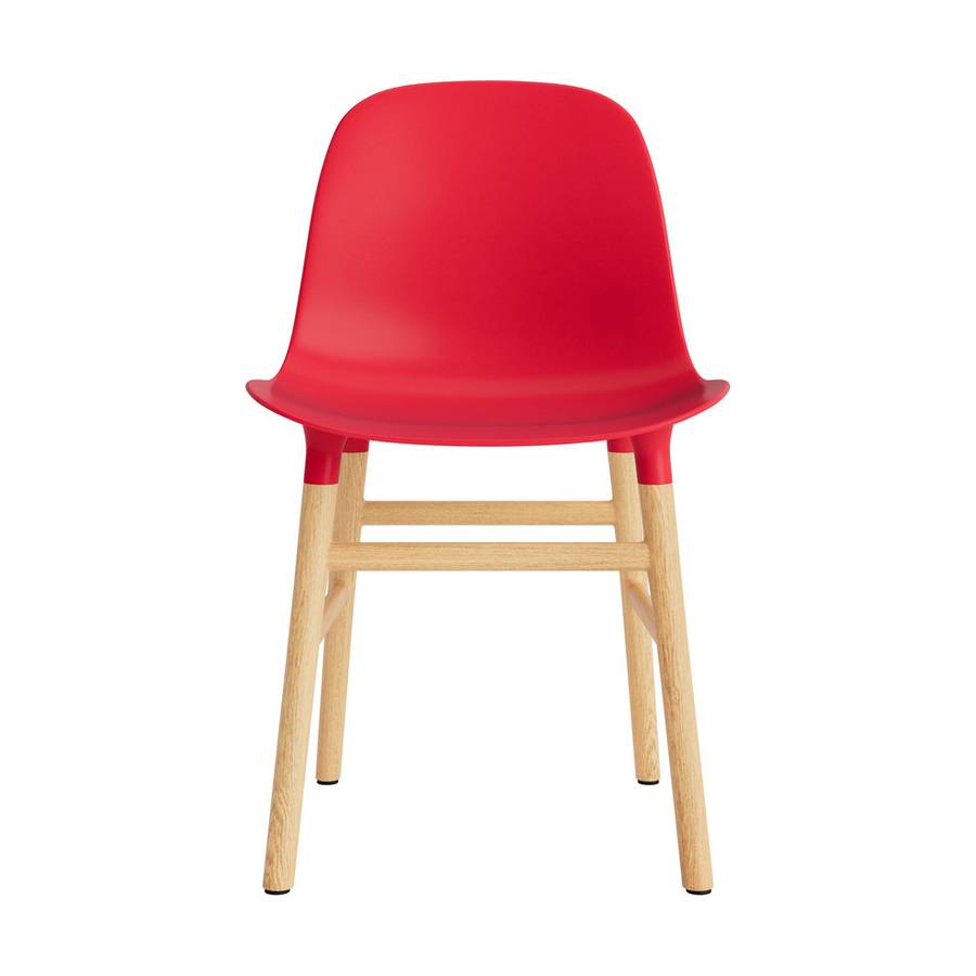 Normann Copenhagen Form Chair oak Bright Red, Rød eik spisestol 