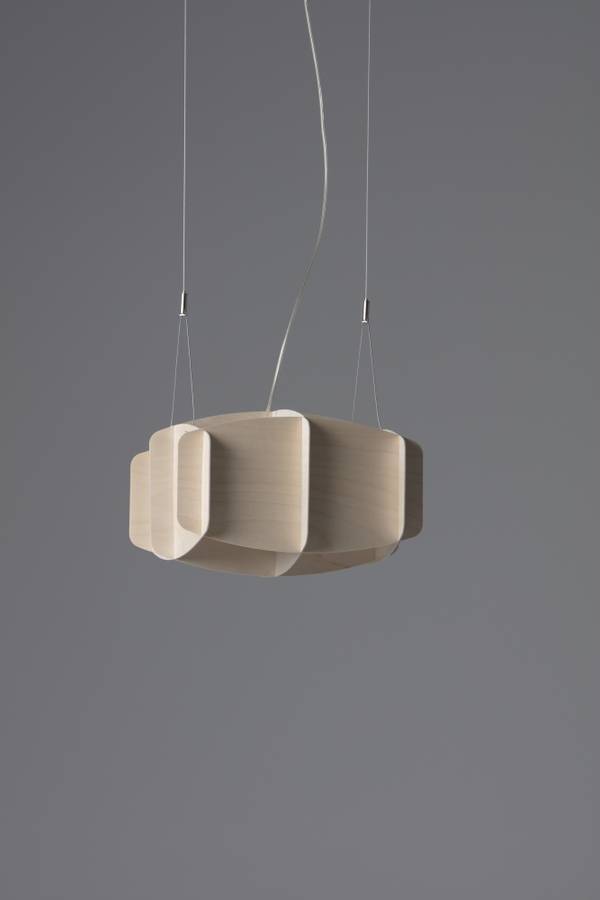 Pilke Ristikko 37 pendant Lamp Birch, Bjørk Taklampe Pendel