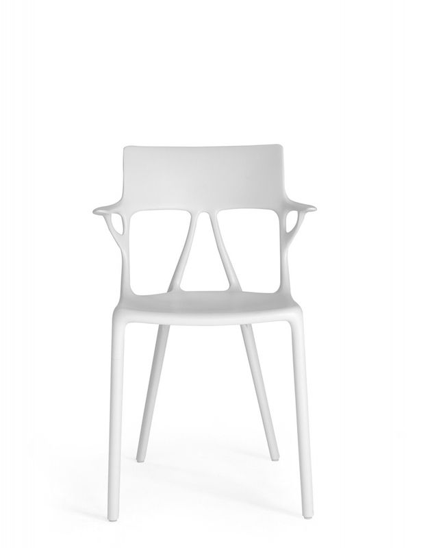 Kartell A. I. Chair White, spisestol, hvit