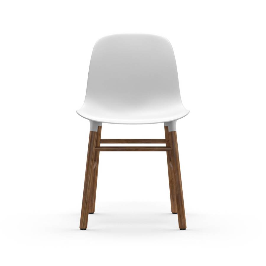 Normann Copenhagen Form Chair Walnut White Hvit Valnøtt Stol