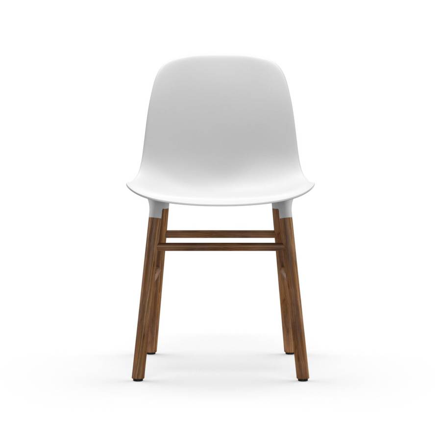 Normann Copenhagen Form Chair Walnut White Hvit Valntt Stol