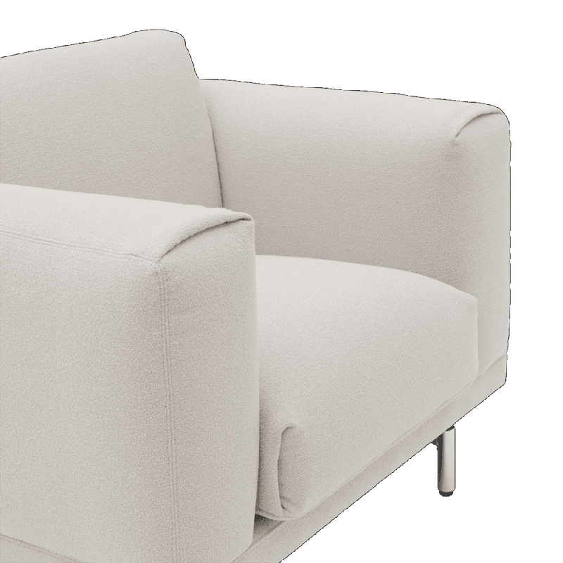 Muuto Rest Lounge Chair Acca 121, Chrome, krommede ben Loungestol stol