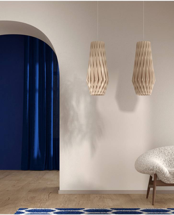 Pilke Signature 30/70 pendant Lamp Birch, Bjørk Taklampe Pendel