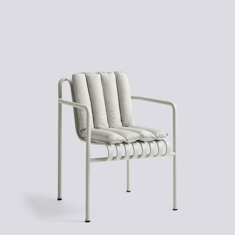 Hay Palissade Quilted Cushion V1 dining armchair Sky Grey, pute