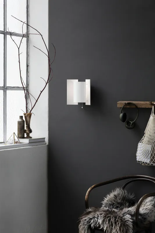 Northern Butterfly Wall Lamp White, Hvit vegglampe