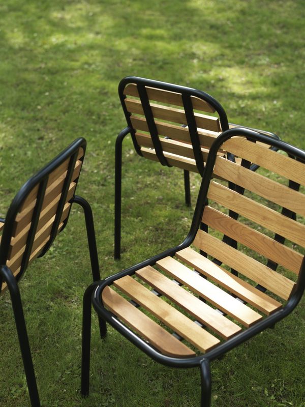 Normann Copenhagen Vig Chair Robinia Black, Svart Utestol Stol
