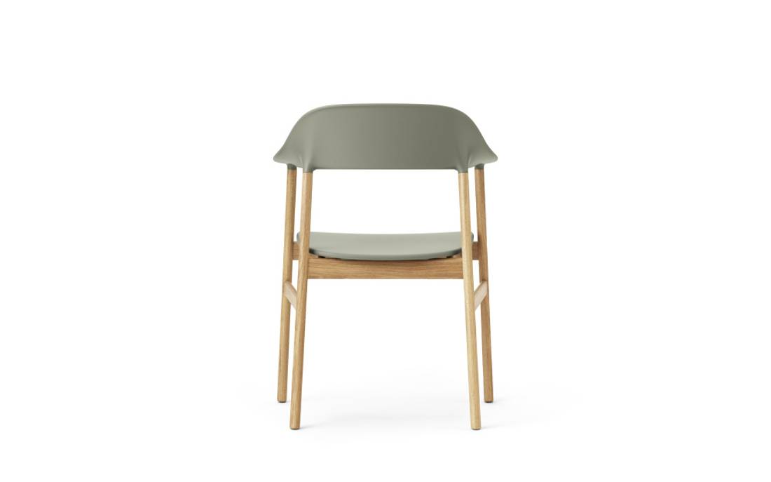 Normann Copenhagen Herit Armhair, Oak Dusty Green Spisestol Stol