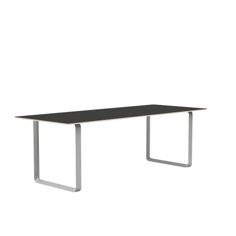 Muuto 70/70 table 225 cm Spisebord, Grå ben