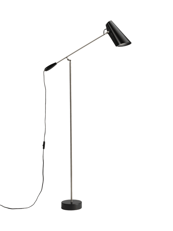 Northern Birdy Floor Lamp Black Steel, gulvlampe, Svart stål