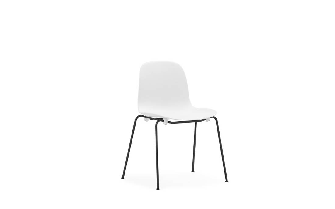 Normann Copenhagen Form Chair Stacking Steel White Black Stol