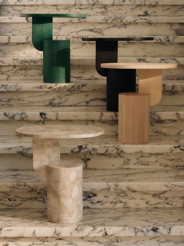 Ferm Living Insert Side Table - Myrtle Green stained Ash, Salongbord, Sidebord Grønn Ask