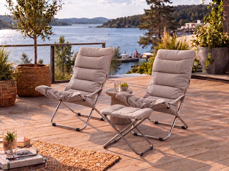 2 stk  - Fiam Fiesta Soft solstol, 1 stk Chico Soft Beige BIBE