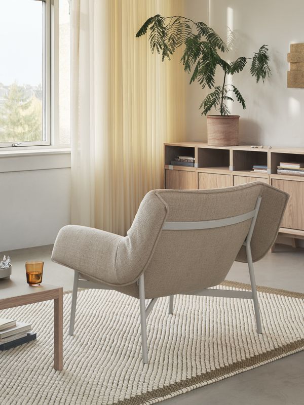 Muuto Workshop Coffee Table  Oak Warm Grey Linoleum 86 x 86 cm, eik grå lenoleum, bord stuebord salongbord