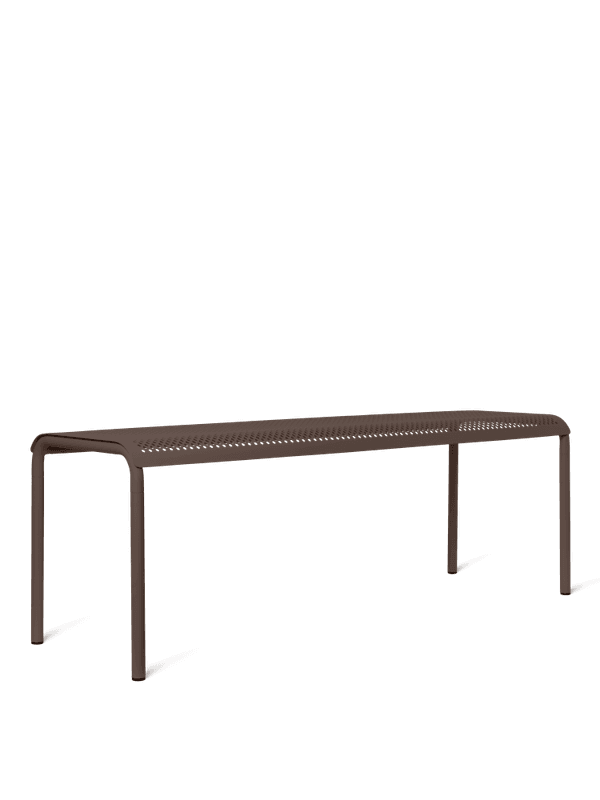 Ferm Living Dapple Bench 130 cm - Dark Chocolate, Brun Utebenk benk