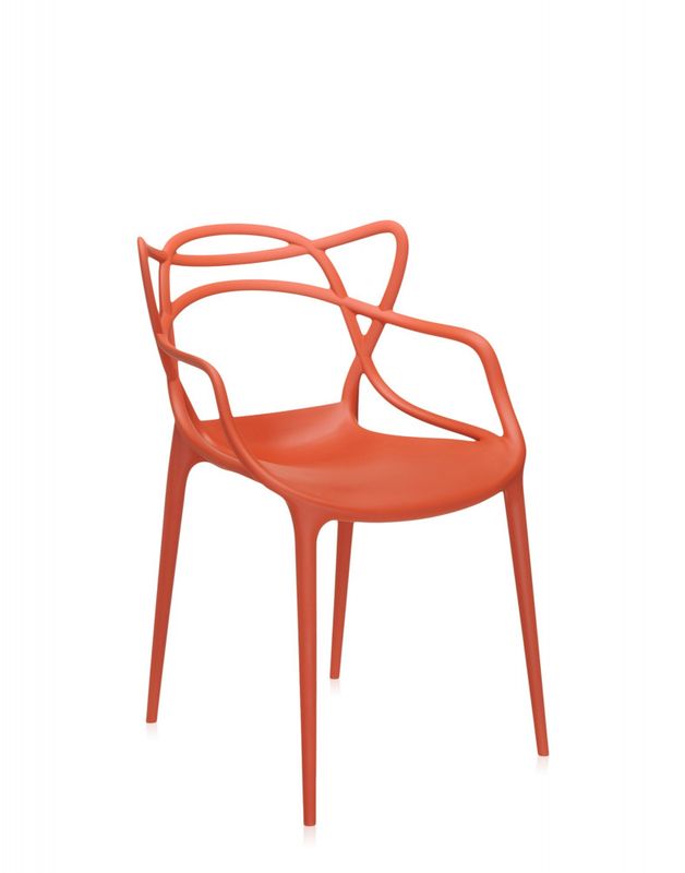 4 stk - Kartell Masters Dining Chair spisestol,  Rusty Orange