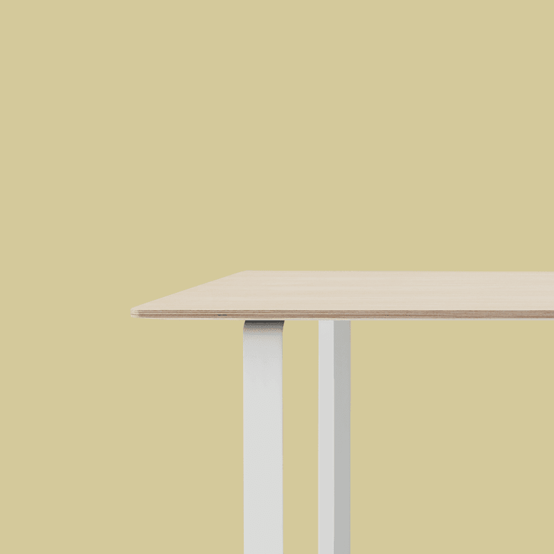 Muuto 70/70 Table 170 cm Oak Veneer White Spisebord Eikefiner