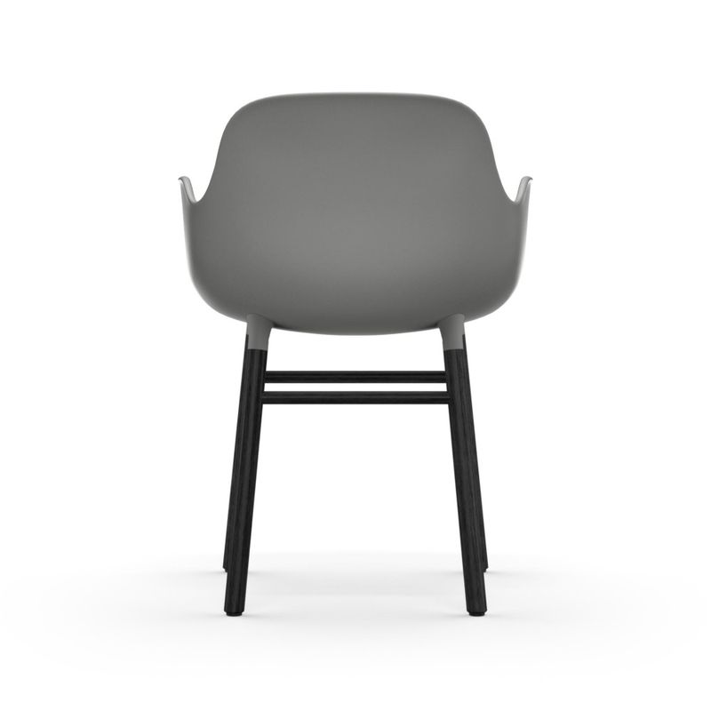 Normann Copenhagen Form Armchair Black oak Grey, Grå Eik Stol