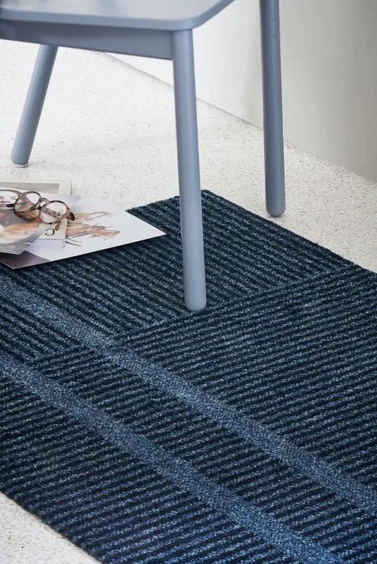 HEYMAT 85 x 150 Løype Stormy Blue Door Mat Dørmatte teppe