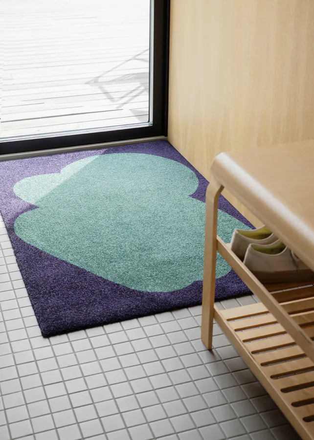 HEYMAT 58 x 81 X Sight Unseen Emerald Door Mat Dørmatte teppe