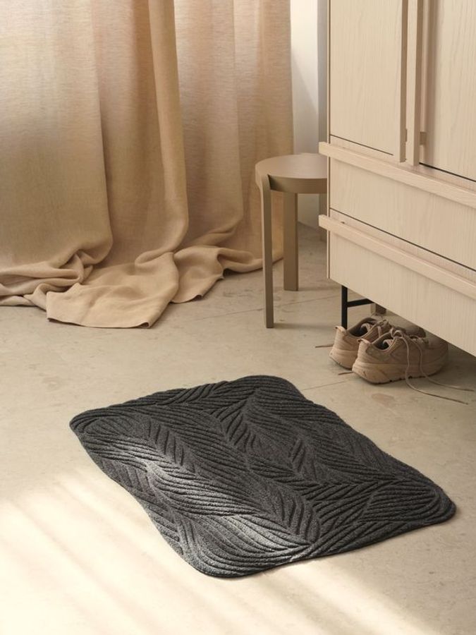 HEYMAT 60 x 85 Twine Grey Door Mat Dørmatte teppe