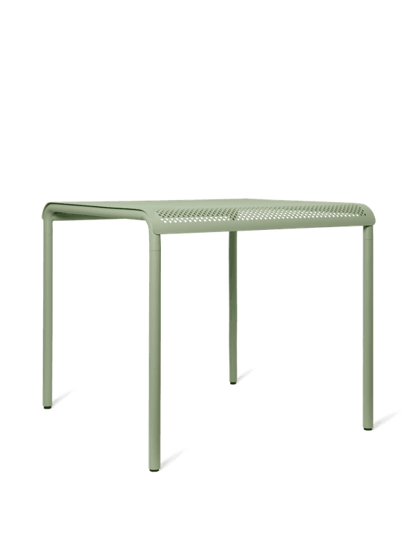 Ferm Living Dapple Dining Table - 80 x 80 - Tea Green, Grønn Utebord Spisebord