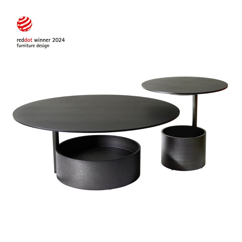 Maze Parasol L coffee table dark oak, Eik Stuebord Salongbord