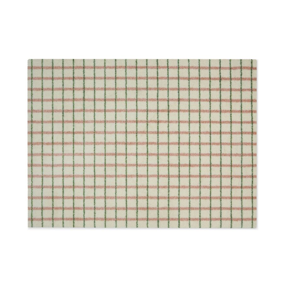 HEYMAT 85 x 115 Grid Lime Candycane Door Mat Dørmatte tepp