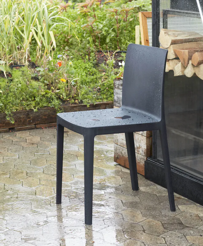 HAY Élémentaire Anthracite polypropylene Utestol stol hagestol