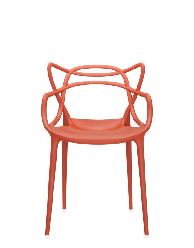 4 stk - Kartell Masters Dining Chair spisestol,  Rusty Orange