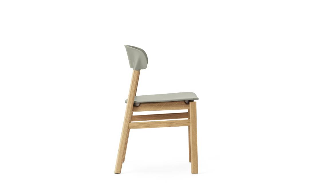 Normann Copenhagen Herit Chair, Oak Dusty Green, Grnn Spisestol