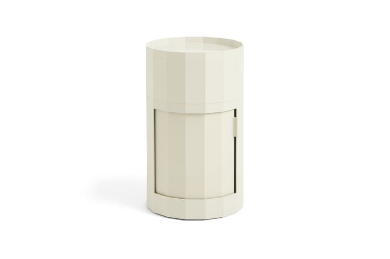 Hay Facet Cabinet High H 66 cm Eggshell Nattbord, ben hjul