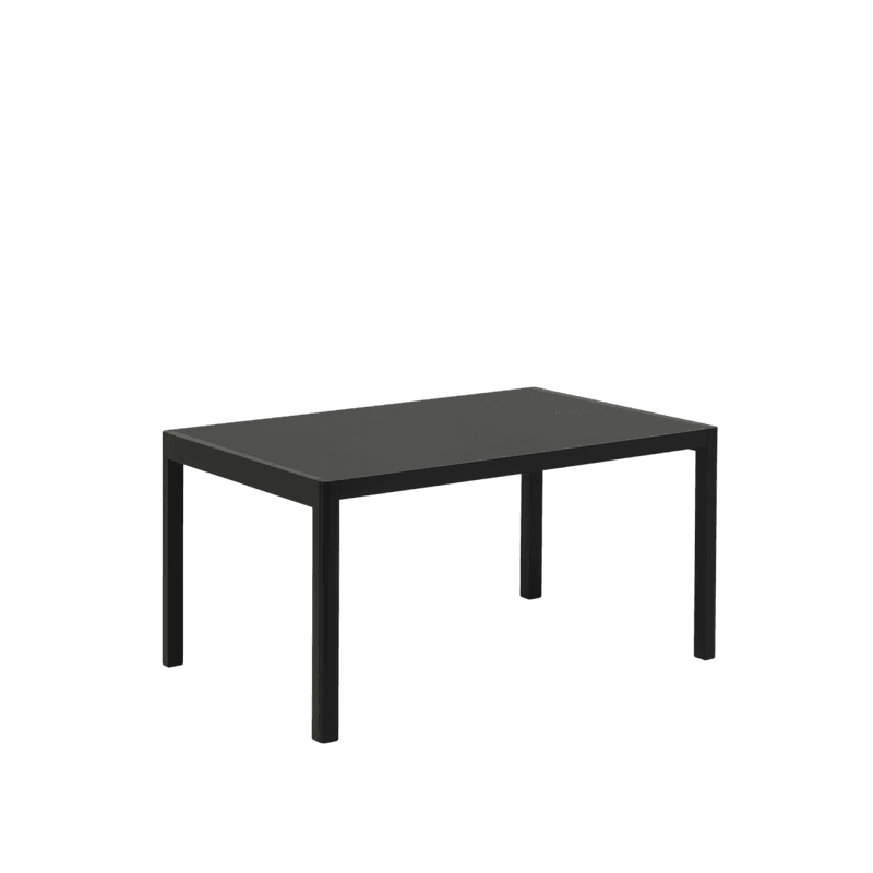 Muuto Workshop Table Black Linoleum Black Oak 140 x 92 cm svart bord spisebord