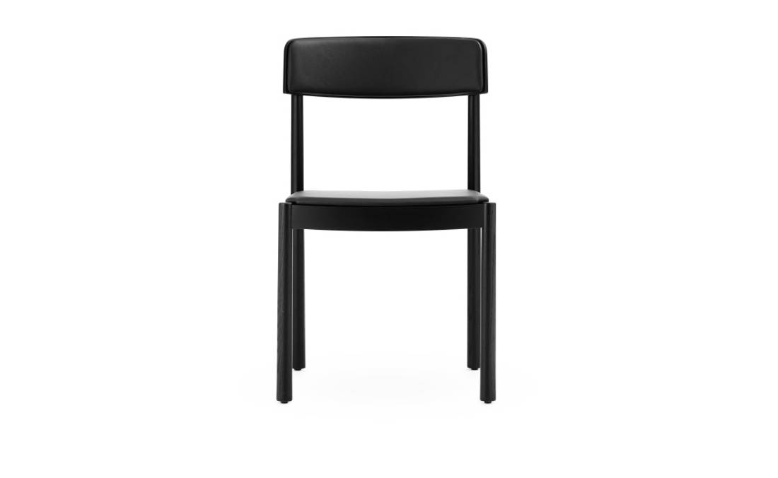 Normann Copenhagen Timb Chair, Ultra Leather Black Svart Ask Sto