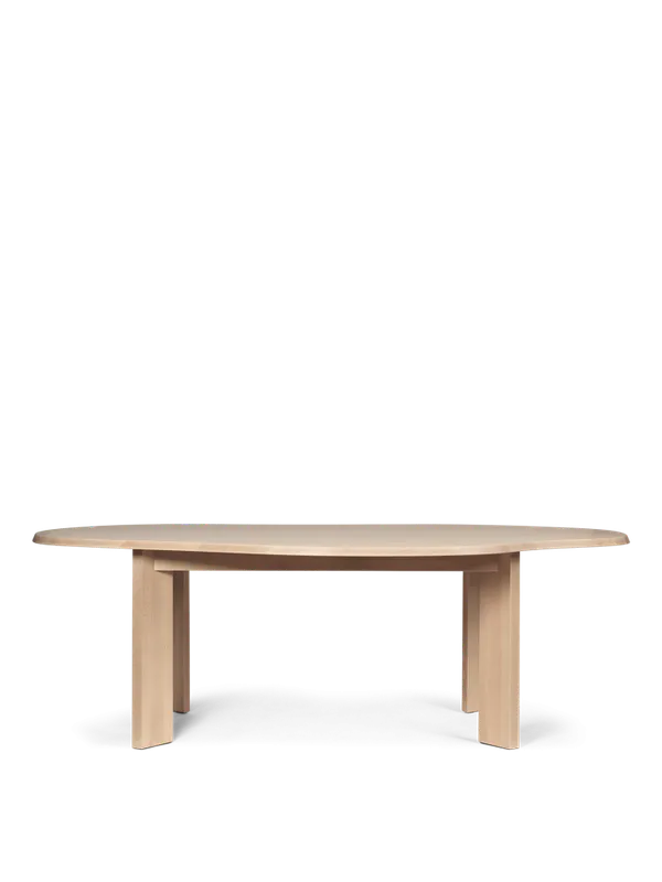 ferm LIVING Tarn Dining Table - 118,5 x 220 cm - White Oiled Beech Spisebord Lys oljet Bøk