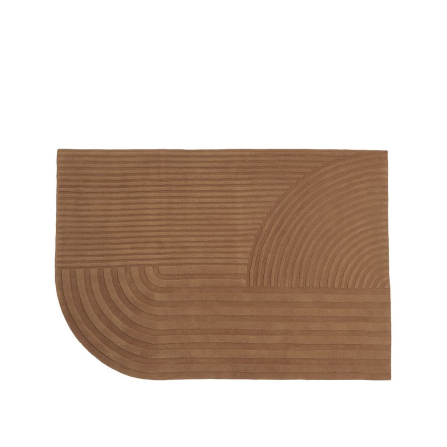 Muuto Relevo Rug 170 x 240 Burnt Orange teppe Brent Oransje