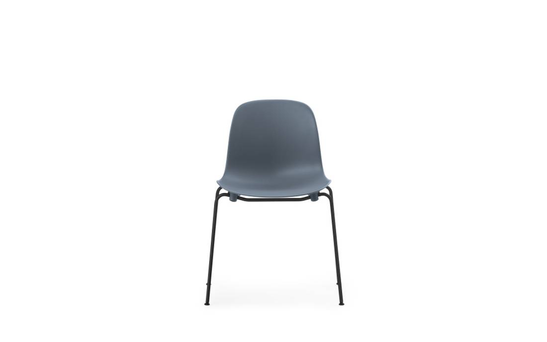 Normann Copenhagen Form Chair Stacking Steel Blue Black Stol