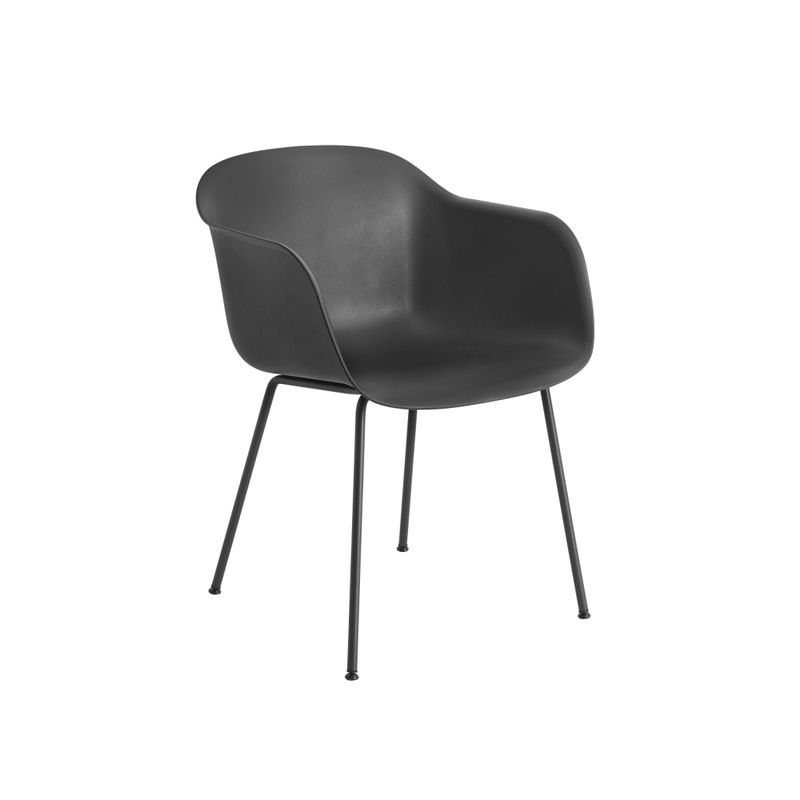 Muuto  Fiber Armchair  Tube Base spisestol med armlener