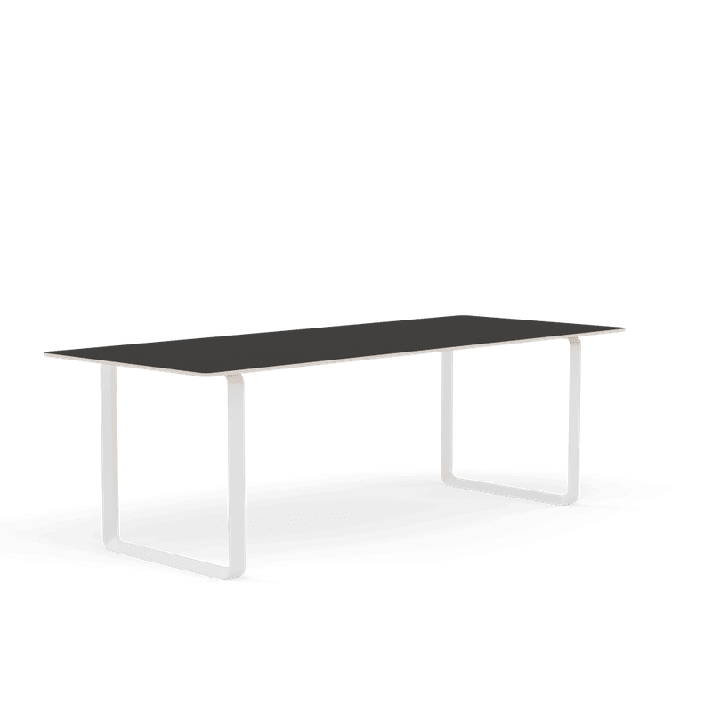 Muuto 70/70 table 225 cm Spisebord, Hvite ben