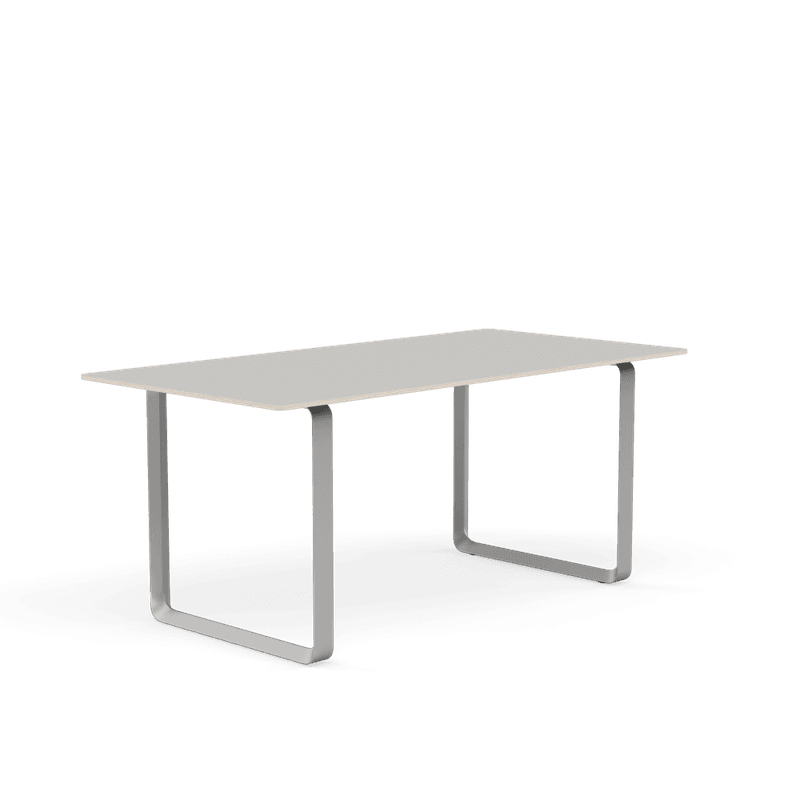 Muuto 70/70 Table 170 cm Spisebord Grey Base, Grå ben