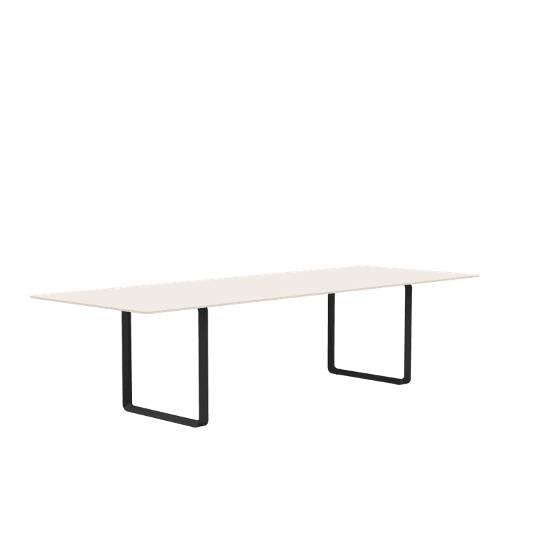 Muuto 70/70 table 295 cm Spisebord, Black Base, Svarte ben