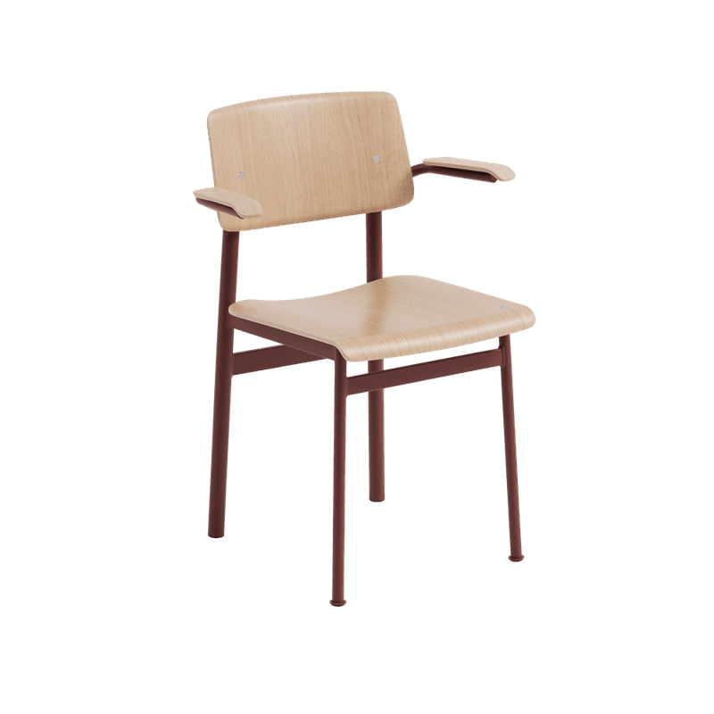 Muuto Loft Chair With Armrest Oak, Spisestol med Armlener Eik