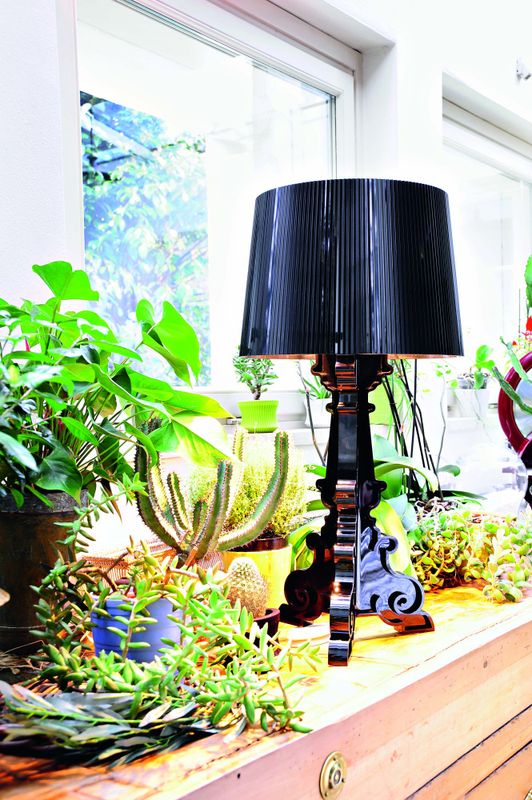 Kartell Bourgie Lampe, Blå bordlampe