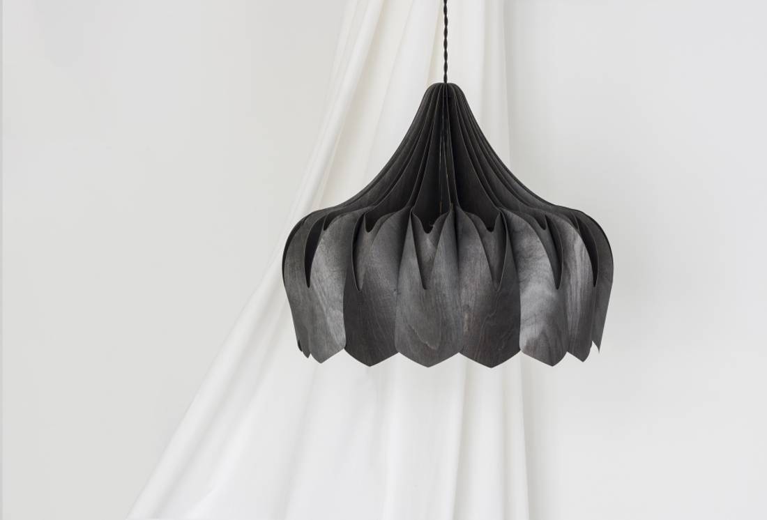 Pilke Pioni Large Ø 50 cm pendant Lamp Black, Svart Taklampe