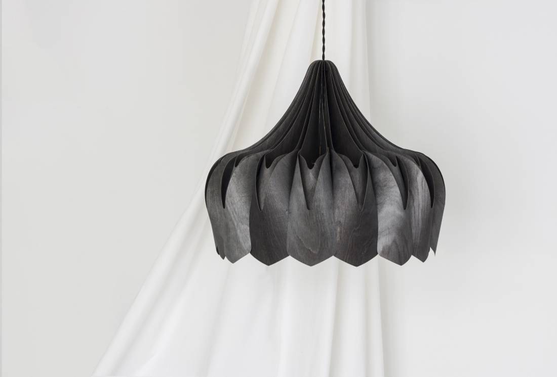 Pilke Pioni Large  50 cm pendant Lamp Black, Svart Taklampe