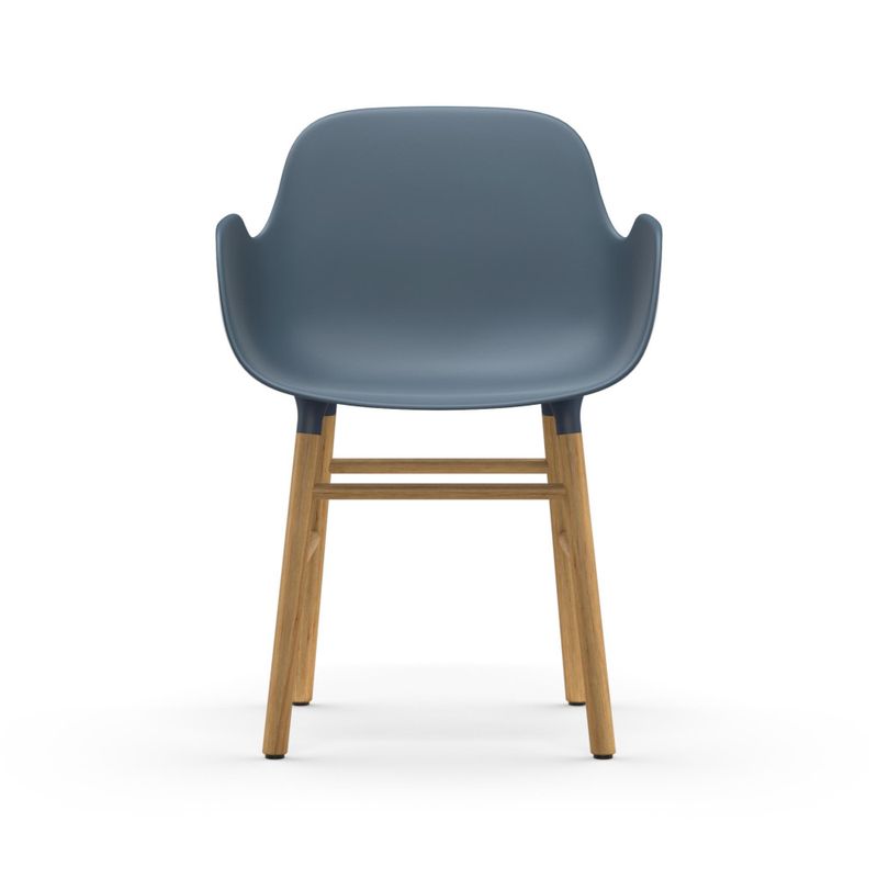 Normann Copenhagen Form Armchair oak Blue, Blå Eik spisestol