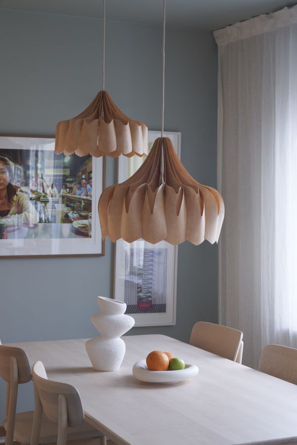 Pilke Pioni Large Ø 50 cm pendant Lamp Birch, Bjørk Taklampe