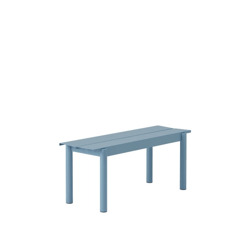 Muuto Linear Steel Bench 110 cm Pale Blue, Lys Blå Hagemøbel Ben