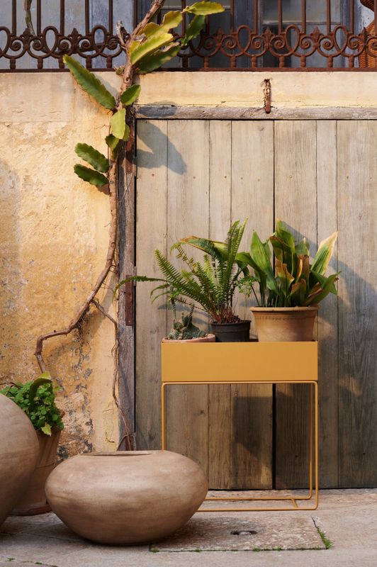 Ferm Living Dodu Pot Low Brown Blomsterpotte Plantekasse